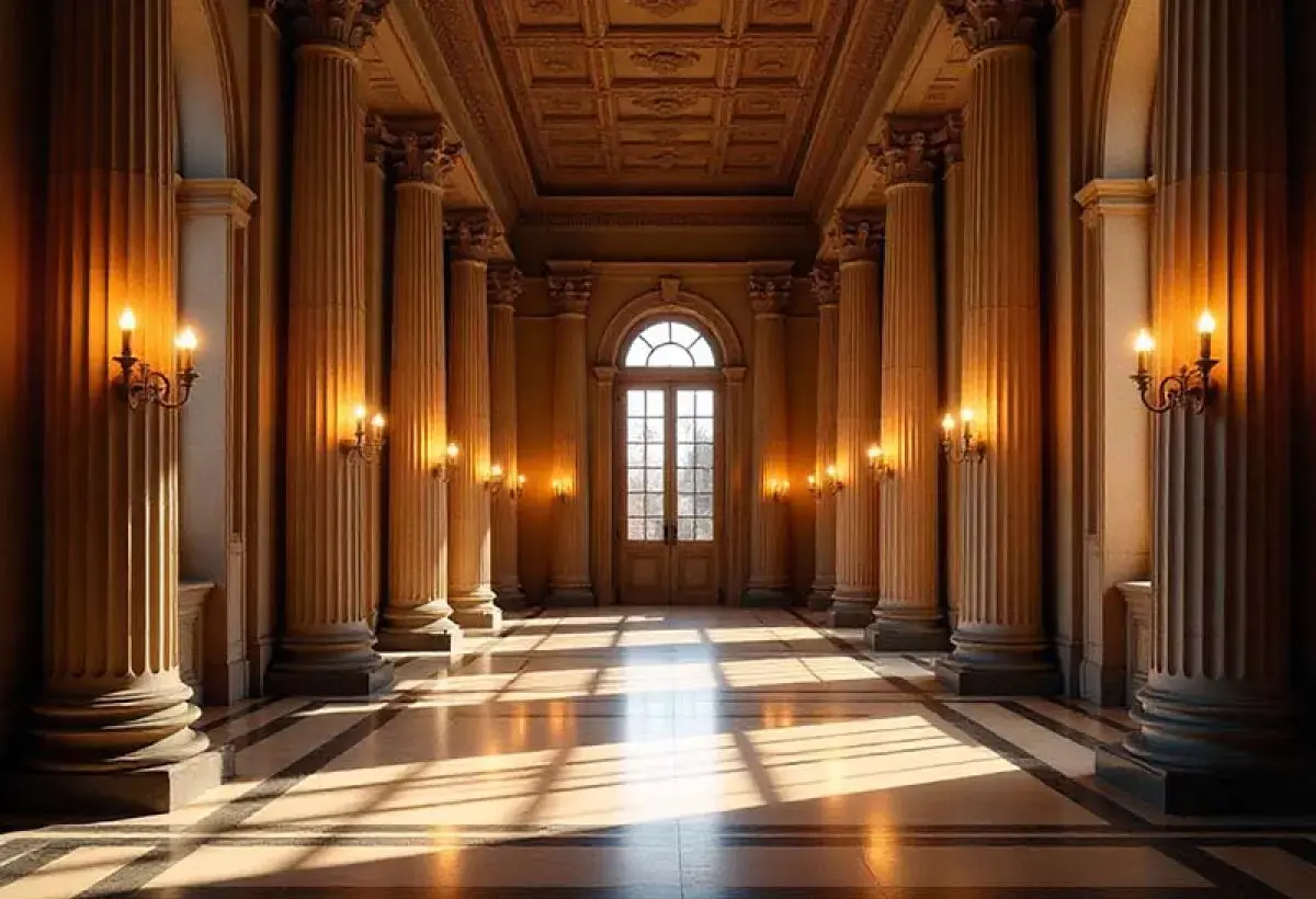 Historic European bank interior symbolizing centuries of finance