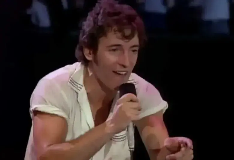 Bruce Springsteen performing Dancing in the Dark live in concert