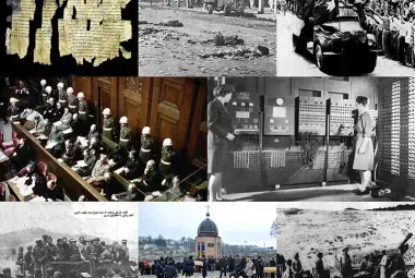 Important world incidents collage