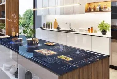 Empty modern kitchen symbolizing disconnection in modern life.