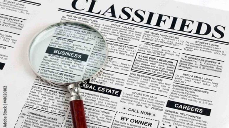 Classified Ads in Newspapers