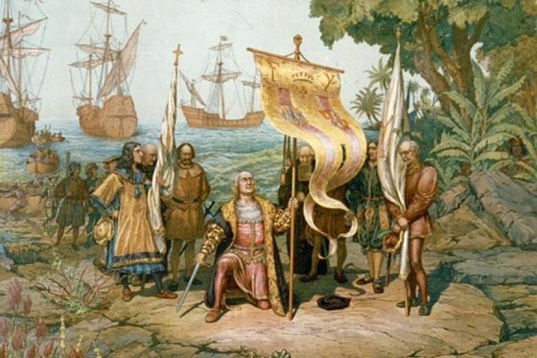 Who sent Christopher Columbus to explore the New World?