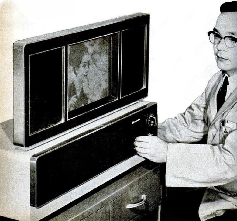 Flat screens started in the 1960s.