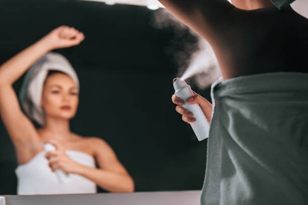 Spray deodorants became popular in the 1960s.