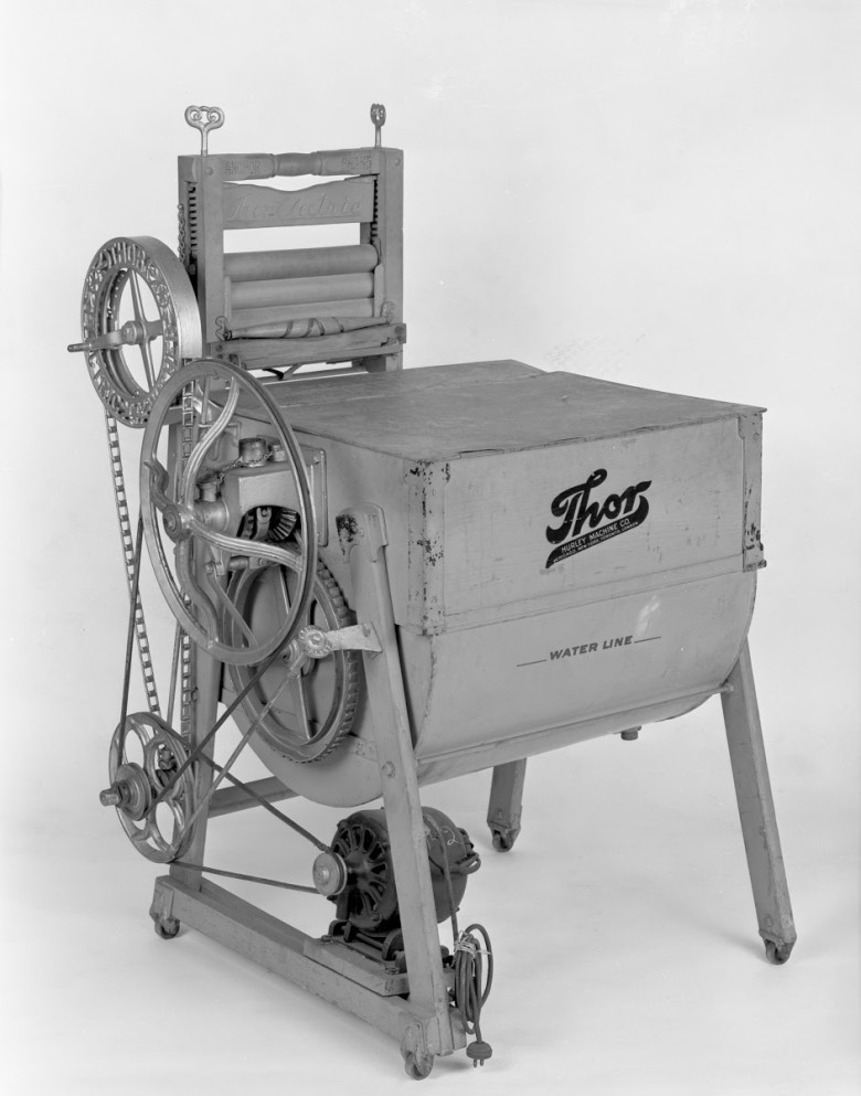 Electric washers appeared in the early 1900s.