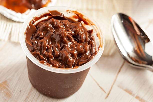 Chocolate pudding cups