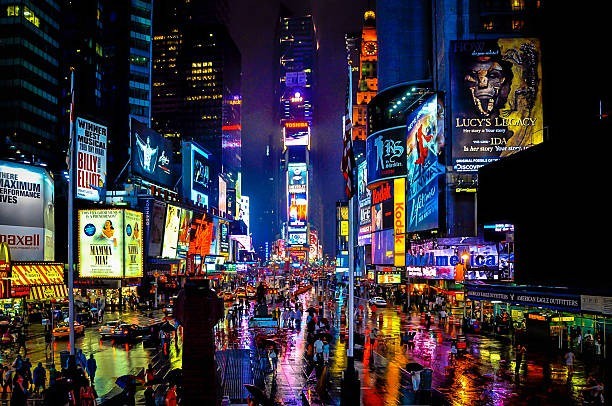 Stroll through Times Square